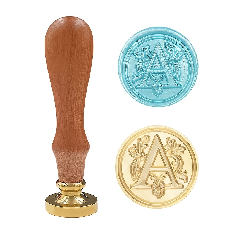 Alphabet Letter Wax Seal Stamp Kit - Initial Design