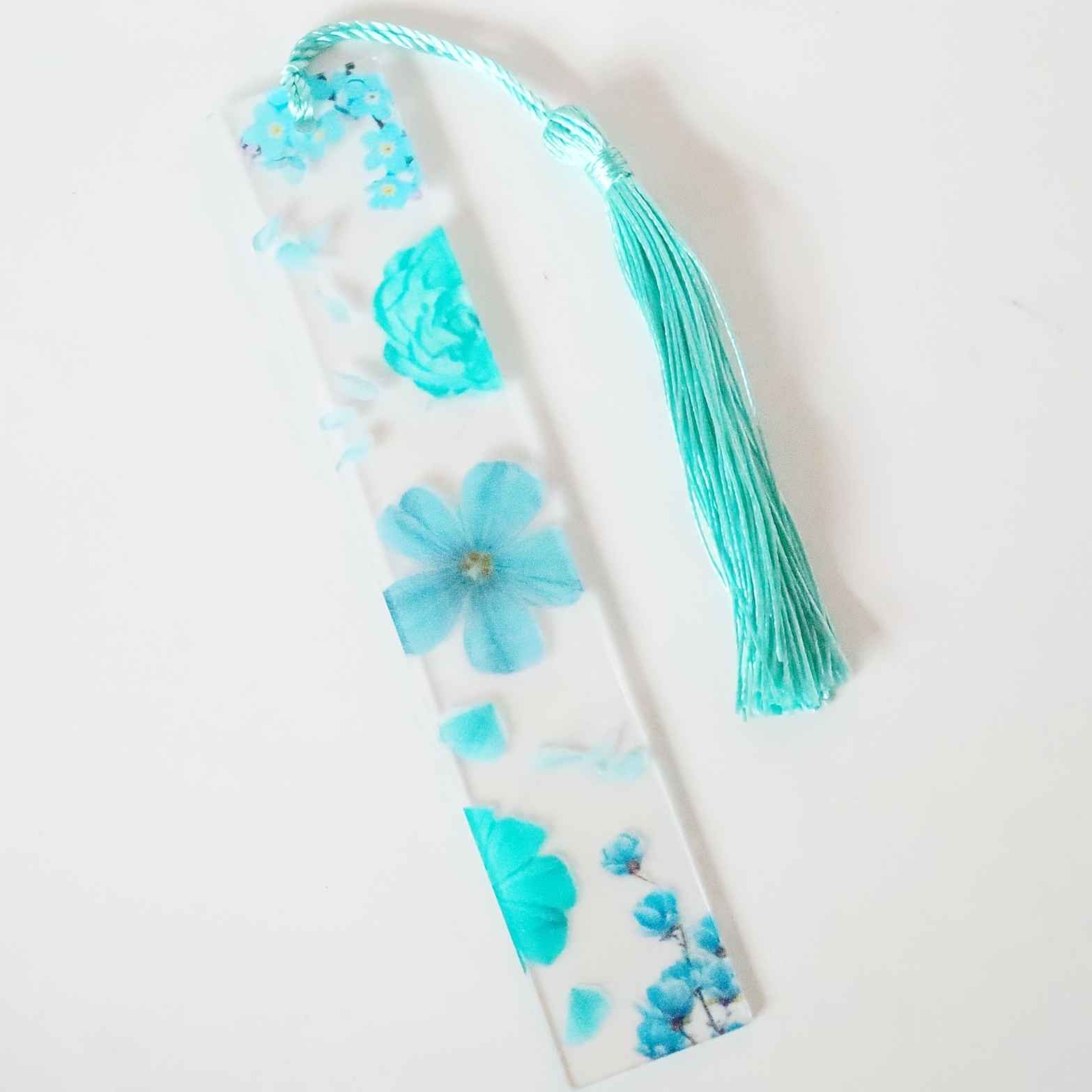 Flower Transparent Acrylic Bookmark - Temu
