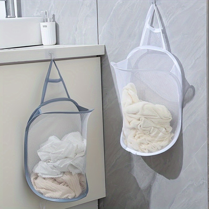 Cesta de ducha de malla con 8 bolsillos de almacenamiento, bolsa de ducha  portátil colgante para piscina, organizador de baño para dormitorio