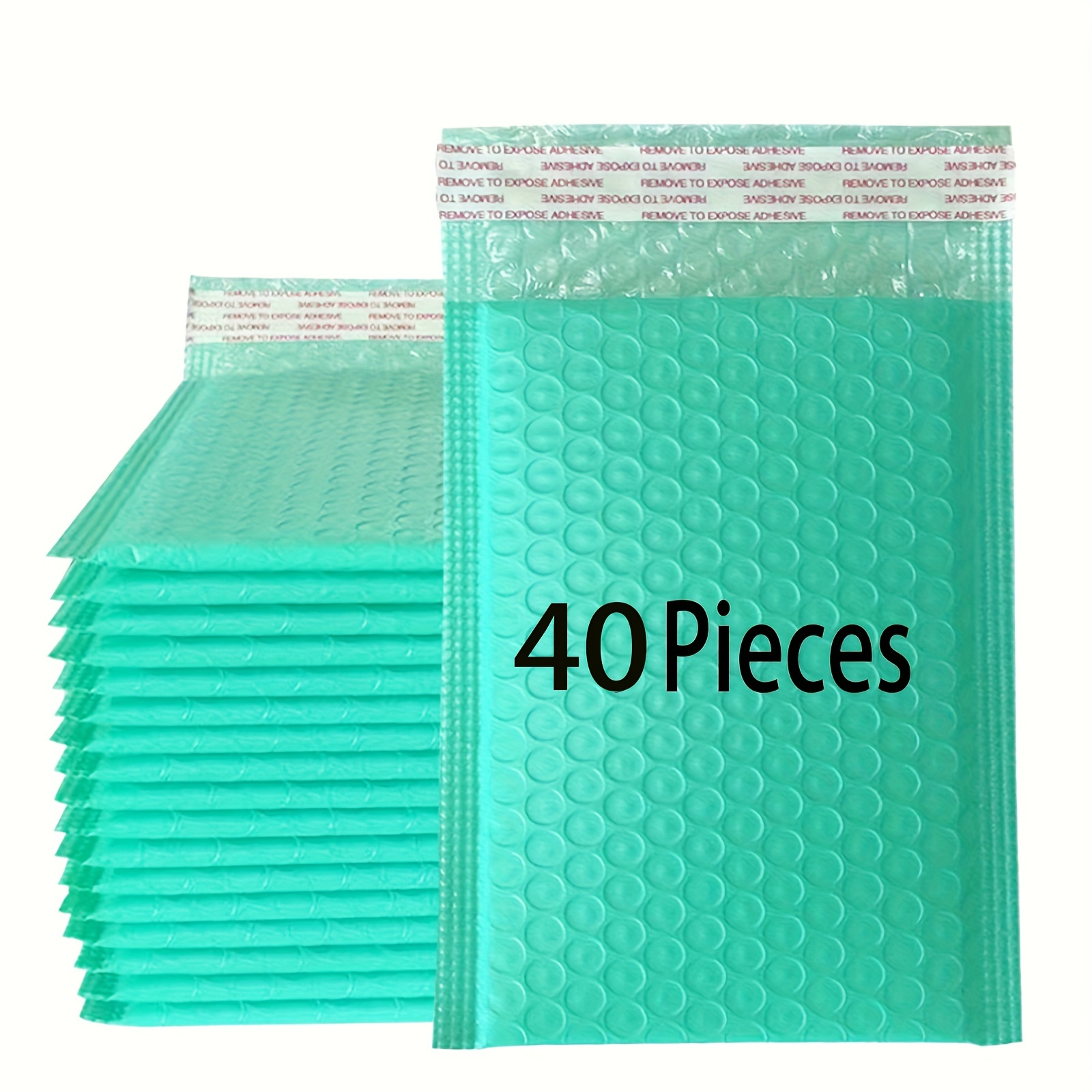 

20/25/36/40pcs Large Capacity Green Self-adhesive Waterproof Bubble Bags Small Business Mailing Waterproof Boutique Mailing Jewelry Cosmetics - Great For Buffering And Pressure Resistant Storage