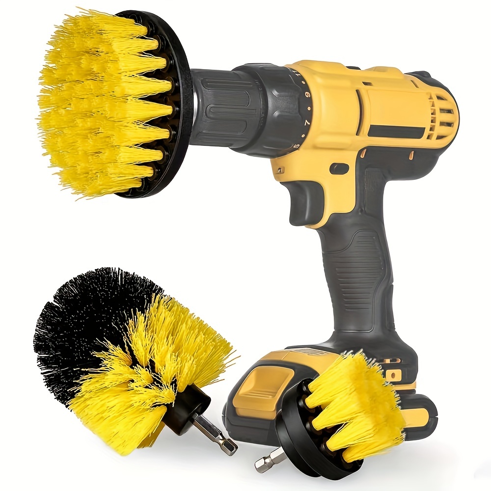 Drill Brush Attachment - Bathroom Surfaces Tub, Shower, Tile and Grout All  Purpose Power Scrubber Cleaning Kit –Grout Drill Brush Set – Drill Brushes