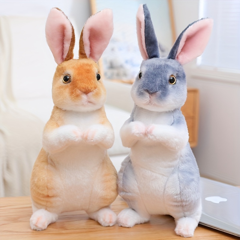 1pc Simulation Lapins Mignons, Décoration De La Maison, Peluche Lapin En  Peluche Animal En Peluche Réaliste Mignon Lapins En Peluche Mini Fourrure  Réaliste Animal Lapin Modèle De Simulation Lapin Jouet - Temu