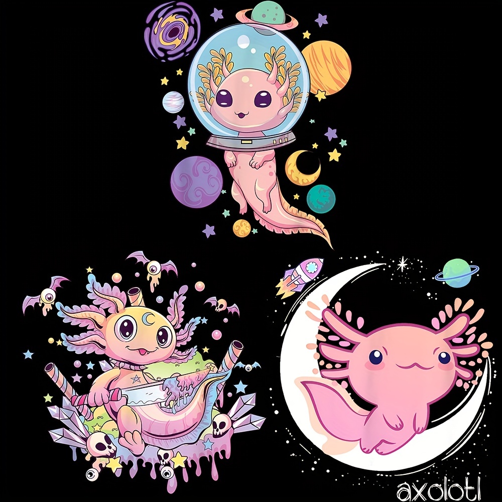 Funny Snaxolotl Axolotl Munching On Potato Chips | Sticker