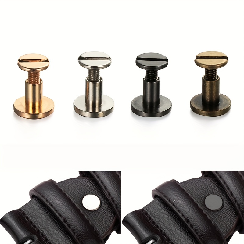 Screw Nail Rivets Leather, Leather Belt Stud Screws