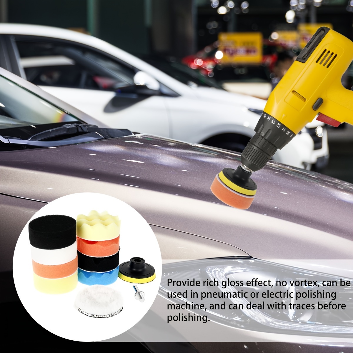 Car Buffing Pads Car Polishing Pads Cleaning Sponge Car - Temu