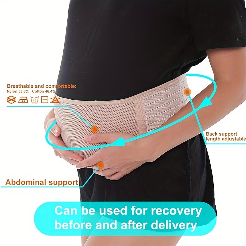 Soft Breathable Pregnancy Belly Support Belt Abdomen Pelvis - Temu