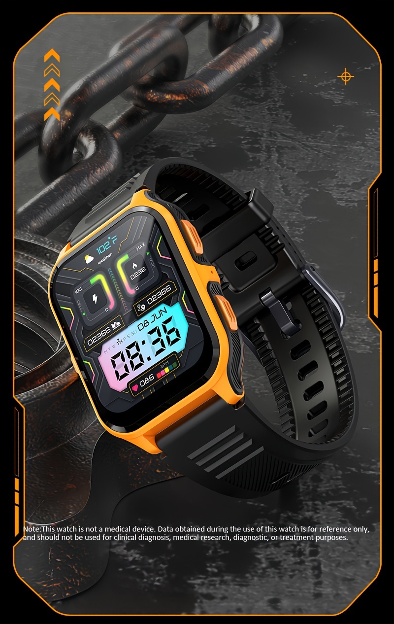 Hd Screen Smart Watch 100+ Sport Modes Exercise Record Steps Temu