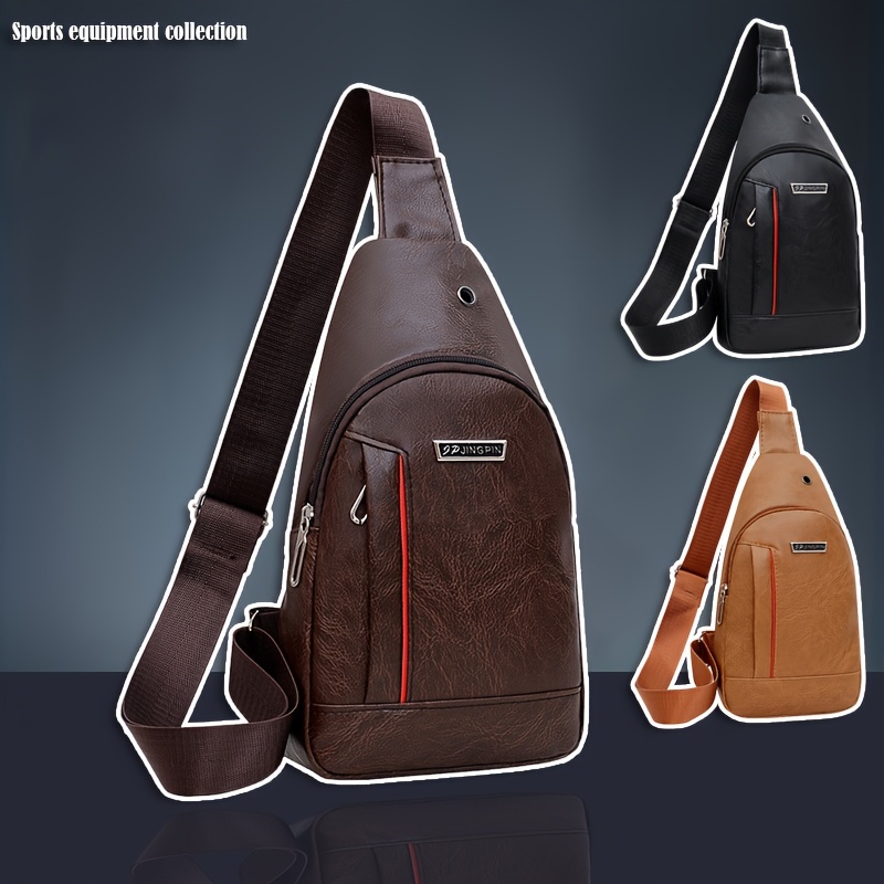 

Men's Messenger Shoulder Chest Bag: Large-capacity, Casual & Sporty - Perfect For Outdoor Adventures!