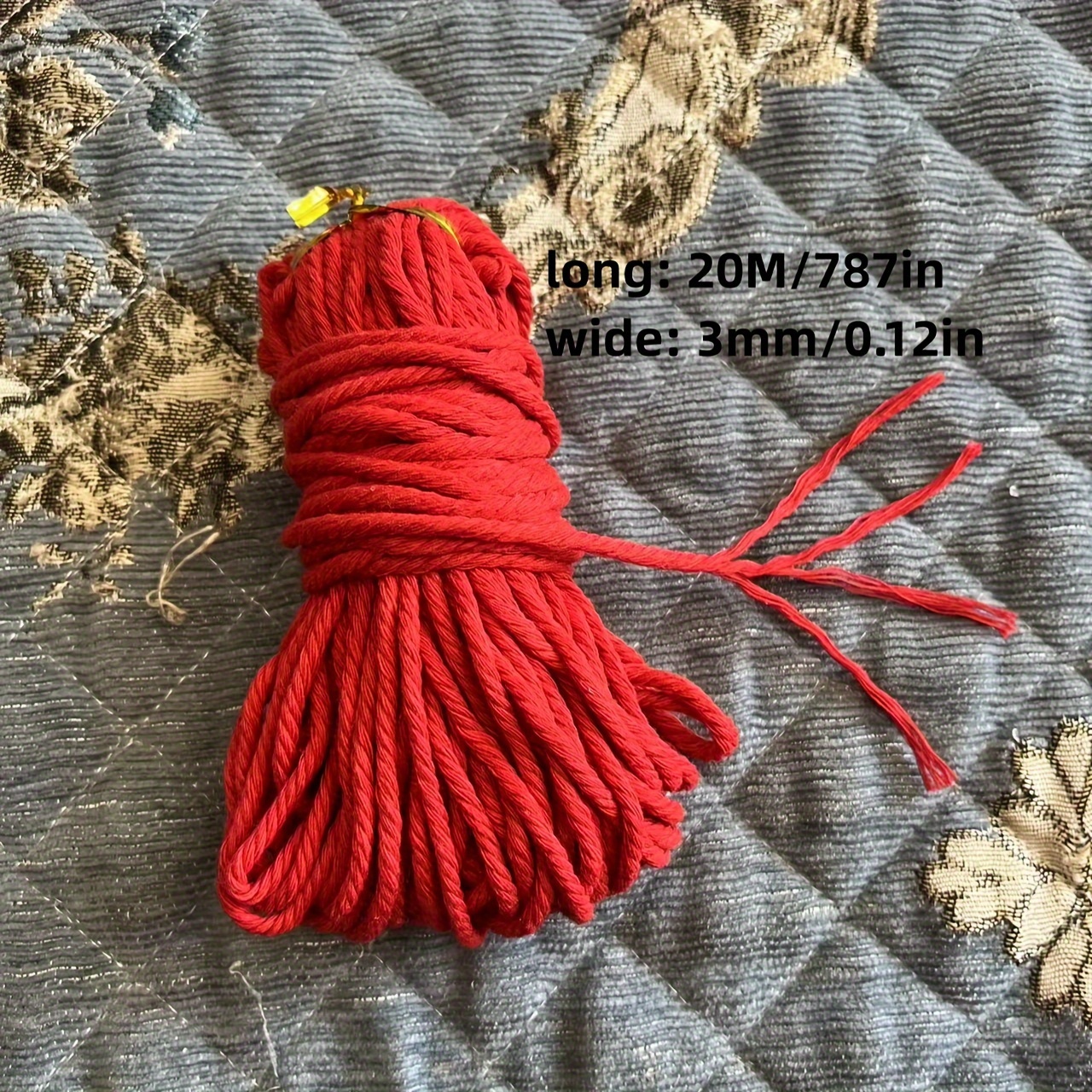 Double Color Cotton Twine Gift Wrapping Rope In Thickness - Temu