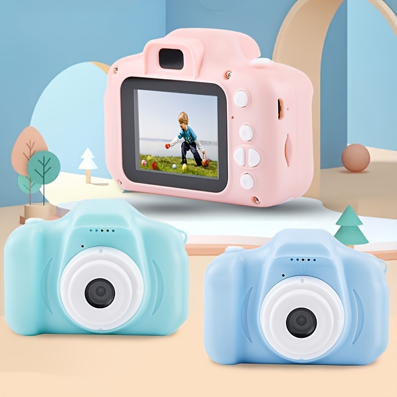 Cámara digital para niños, cámara negra para niños y niñas de 3, 4, 5, 6,  7, 8 años, mini cámara digital de juguete con lente larga, el mejor regalo