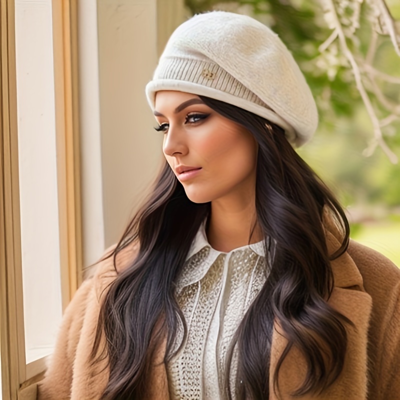 Chapeau De Laine Hiver Béret Femmes – Multi-tendance