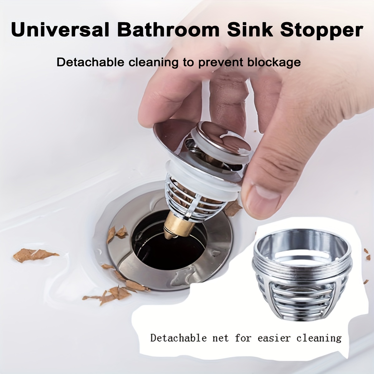 Tub Stopper Universal Bathtub Drain Stopper And Pop Up Cover - Temu