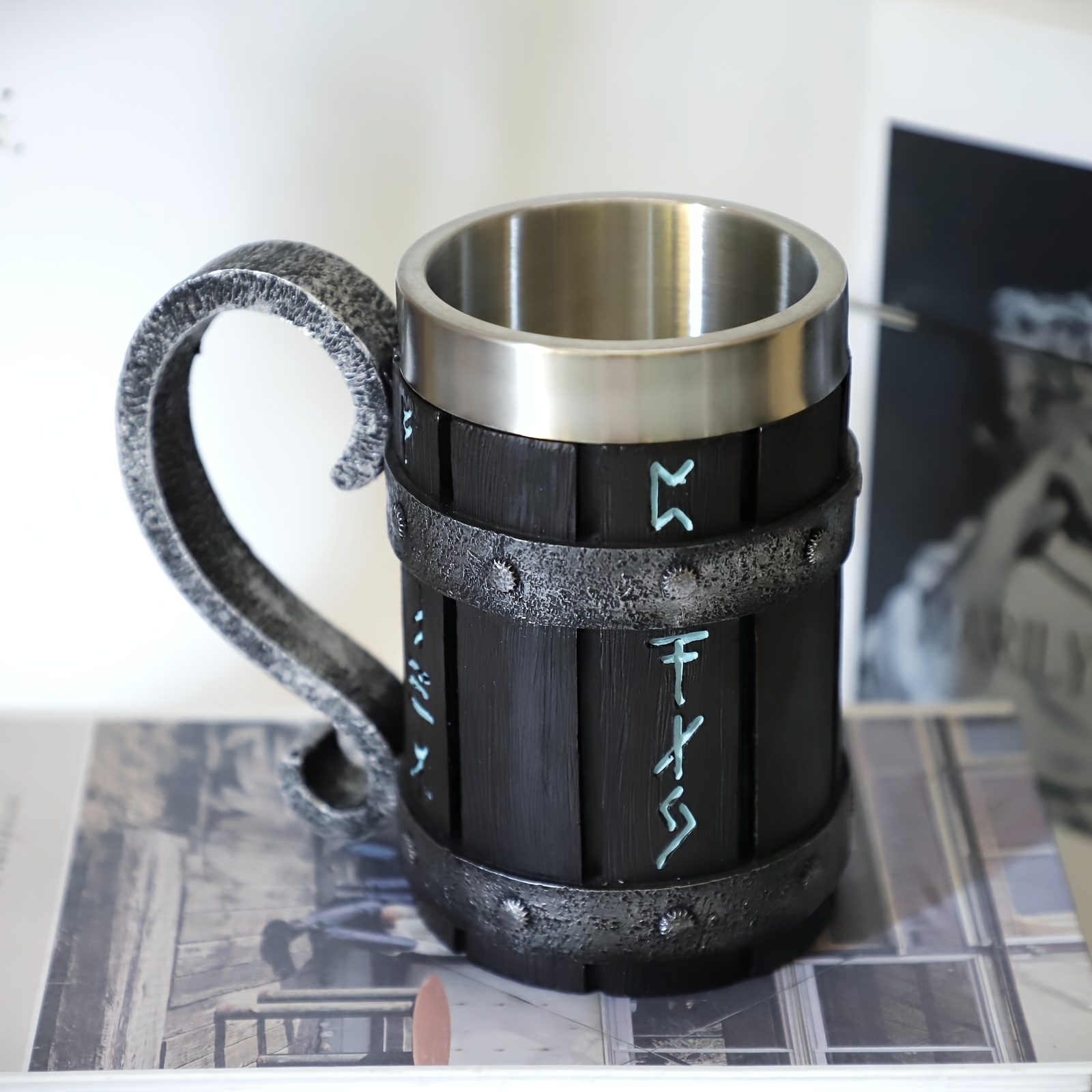 Wolf Head Beer Mug Stainless Steel Coffee Mug Coffee Cups - Temu