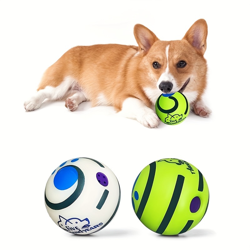 Dog Toys Wobble Giggle Dog Ball For Medium Large Dogs, Wiggle Waggle Wag  Funny Sounds Squeaky Active Ball Dog Toy For Iq Training Cleaning Teeth -  Temu