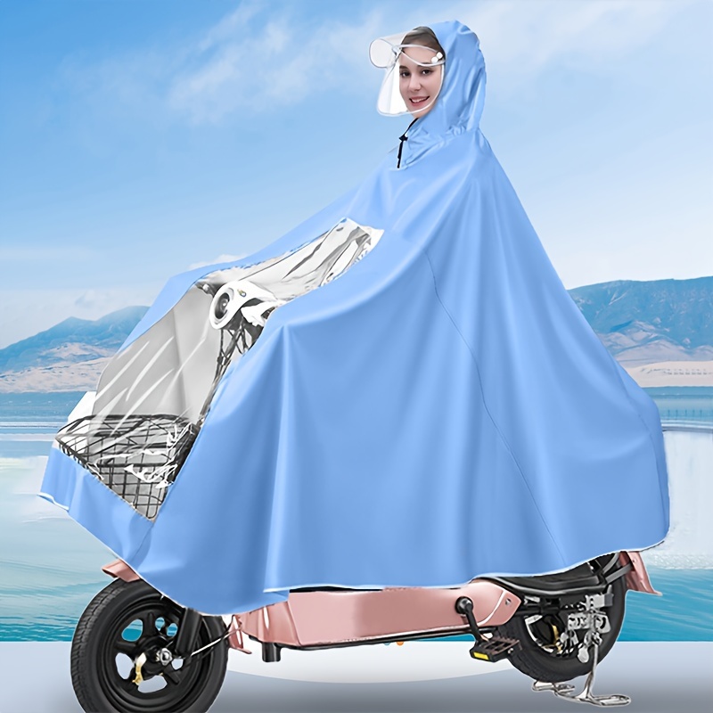 waterproof motorcycle bike raincoat rainwear poncho fashion portable electric vehicle rain coat details 1