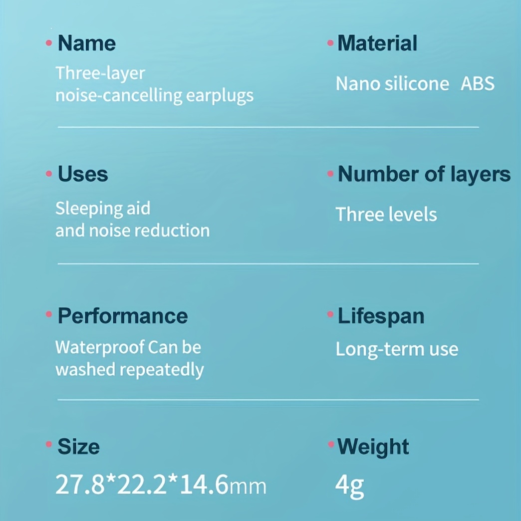 Waterproof Sleeping Earplugs Noise Reduction