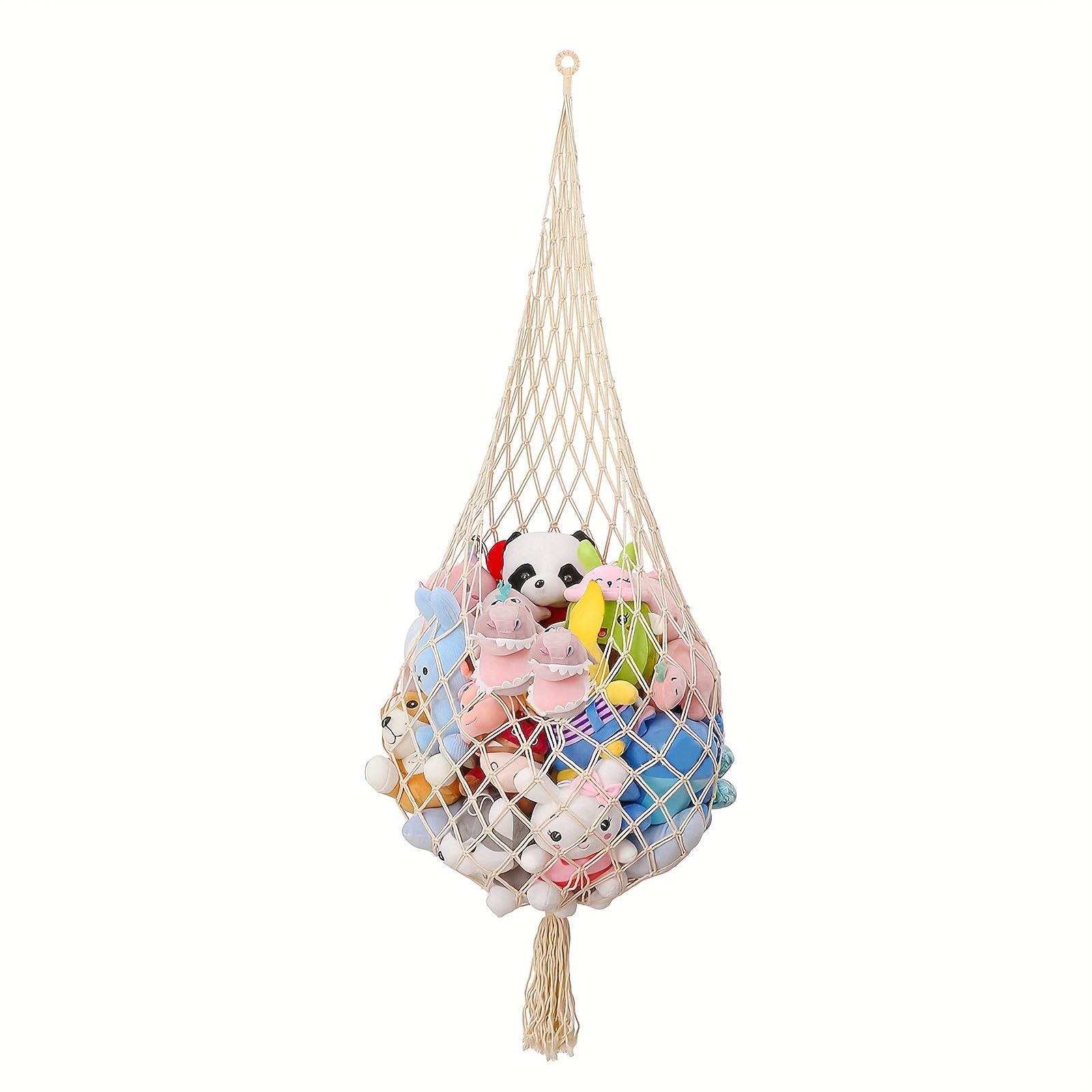 1pc Stuffed Animal Net Hammock, Macrame Plush Toy Display Net - One Hook  Only, Convenient For Corners Toy Storage And Organization, Walls And  Ceiling