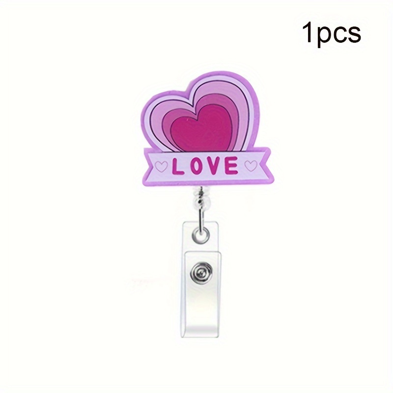 Valentine's Day Acrylic Love Glitter Badge Scroll Medical - Temu