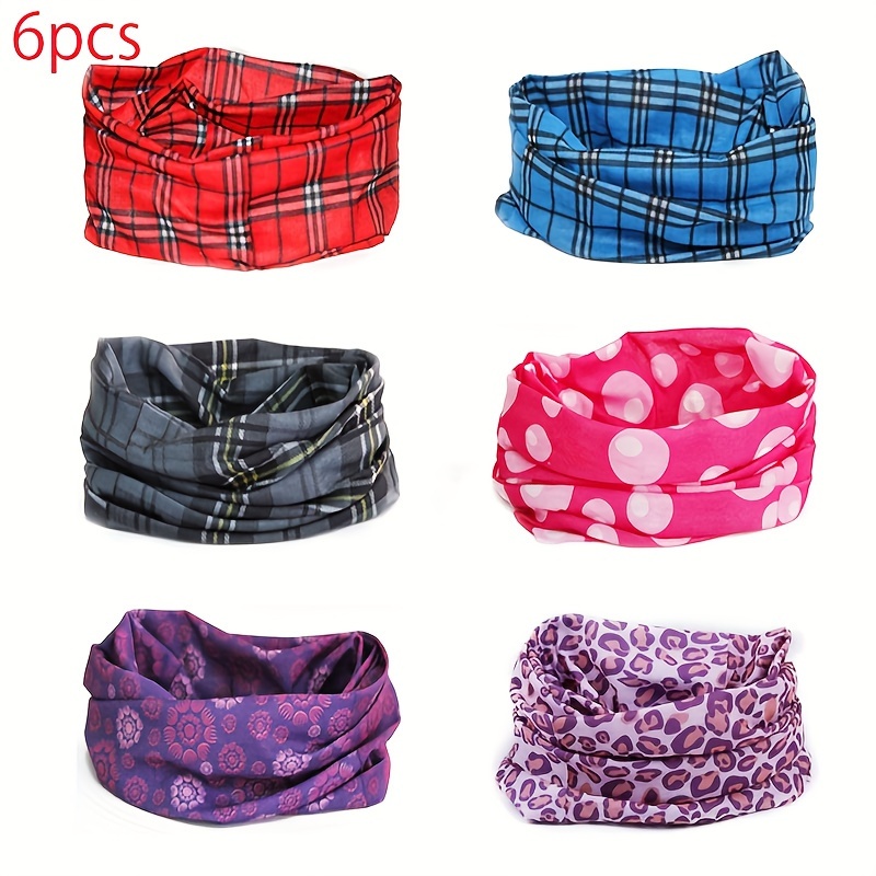 Color Print Headscarf Sports Neck Scarf Outdoor Cycling Temu United