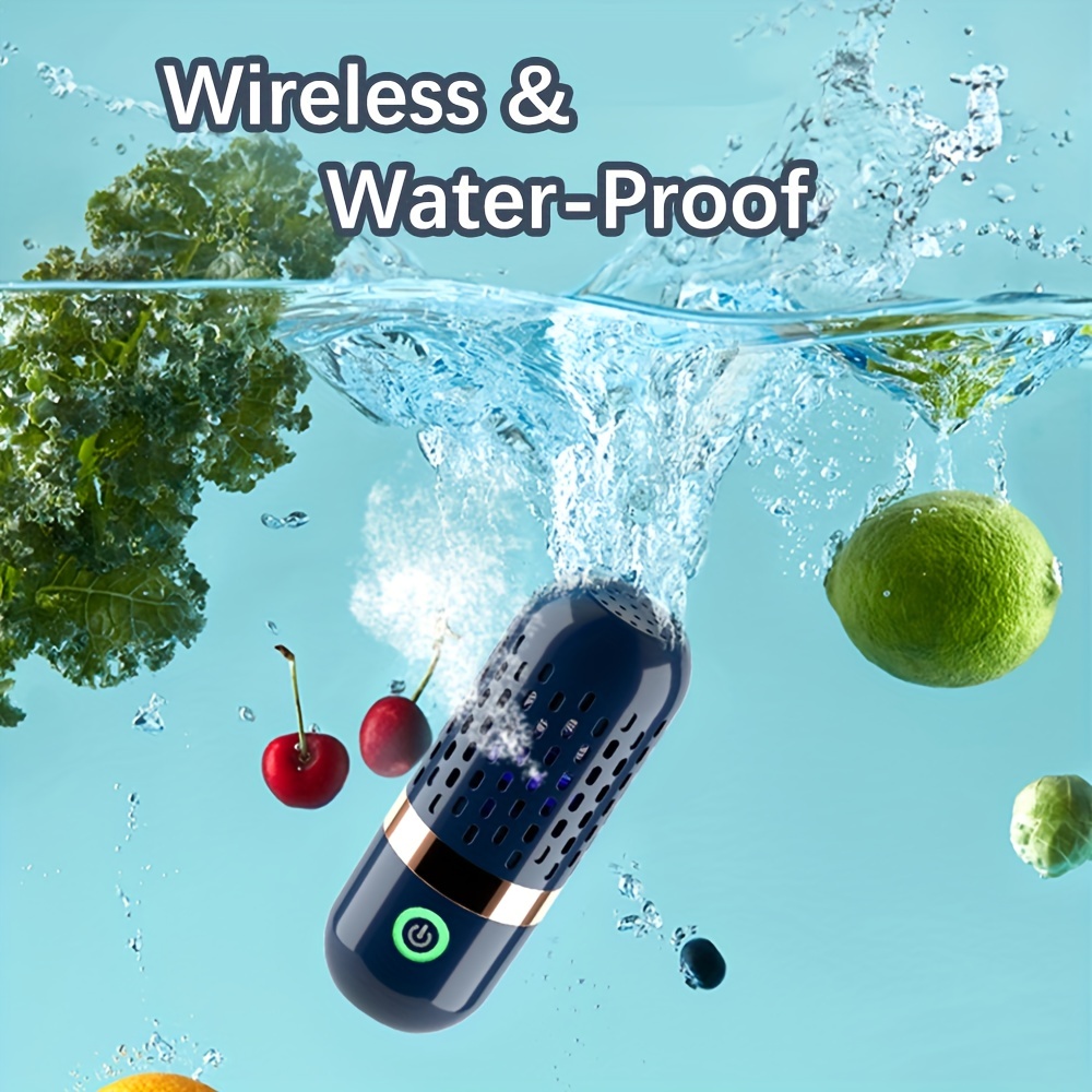 Fruit and Vegetable Cleaner Machine IPX7 Waterproof Fruit Vegetables  Washing Cleaner 3000mAh USB Wireless Fruit Vegetable Washer Food Purifier  for