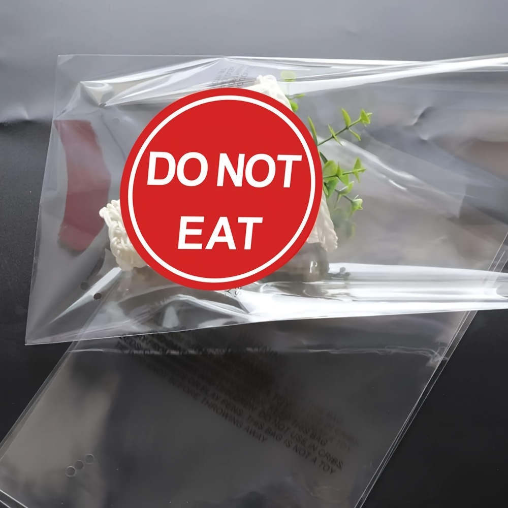 Round Do Not Eat Do Not Eat Warning Label Sticker Decals - Temu