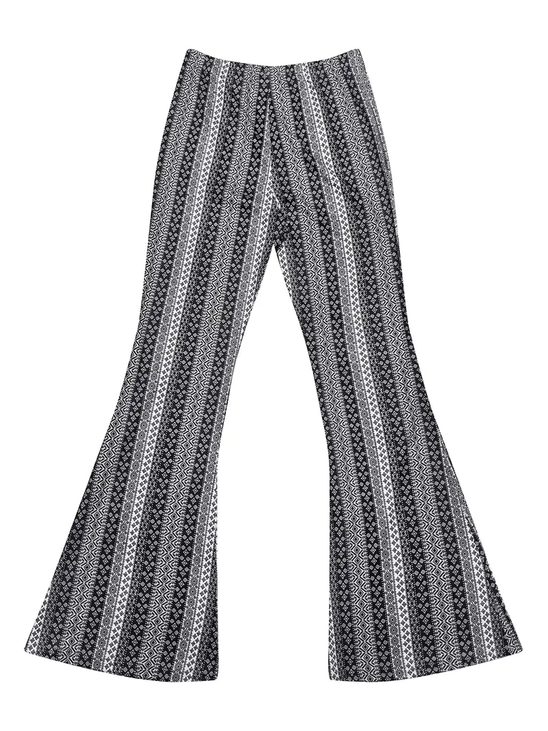 Flared / forbidden black-grey pants