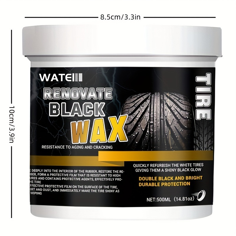 Car Tire Wax Refurbishment Black And Bright Tire Coating Wax - Temu