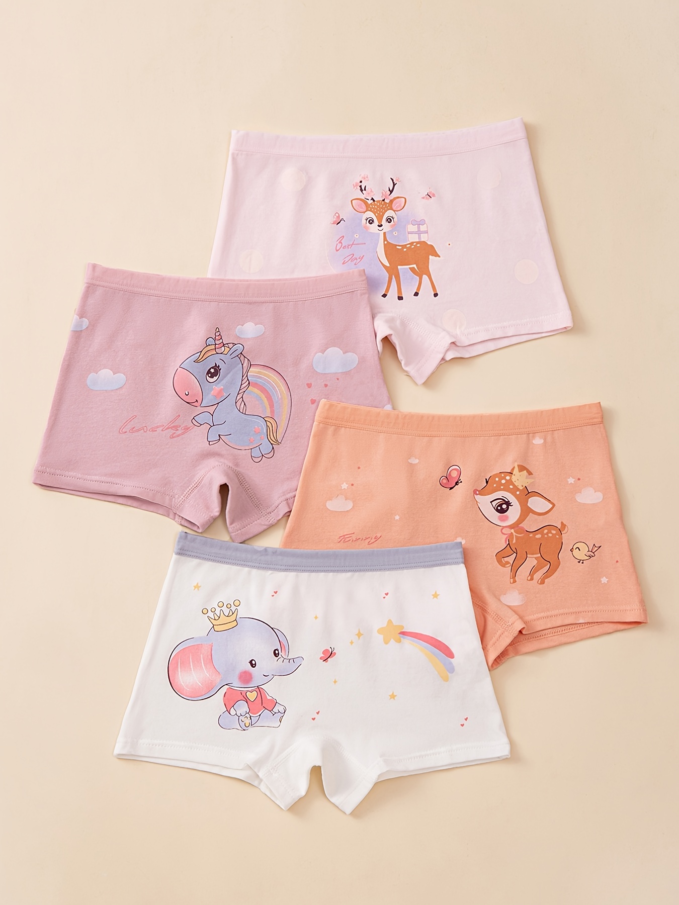 Toddler Girls Boxers Briefs Cotton Cute Little Unicorn - Temu Canada