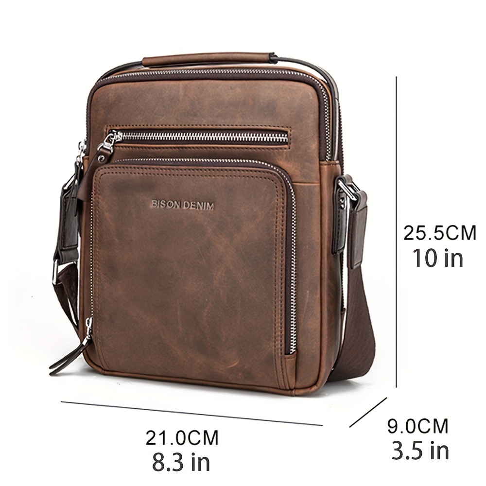 Designer Leather Crossbody Bag for Men Bags Casual Man Messenger