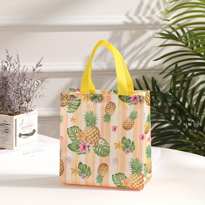 Waterproof Fruit Leaf Pattern Gift Bag Non woven Fabric Tote - Temu