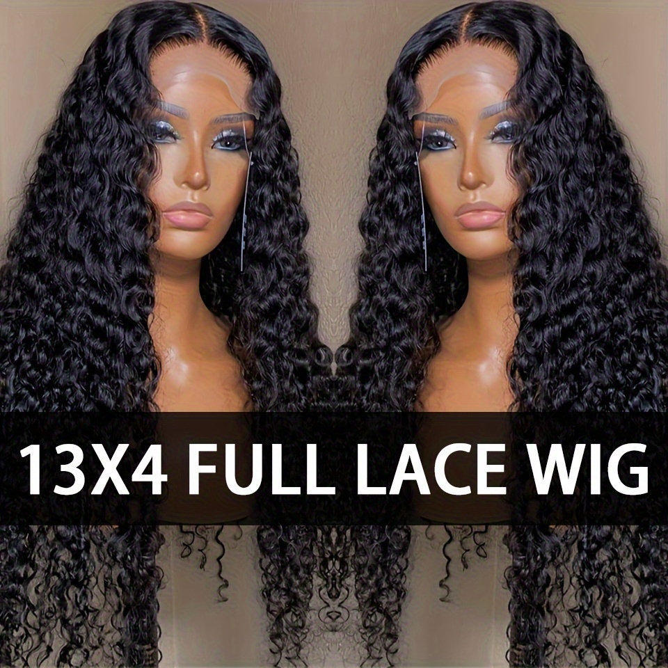  28inch Brazilian Water Wave Lace Frontal Wigs Remy