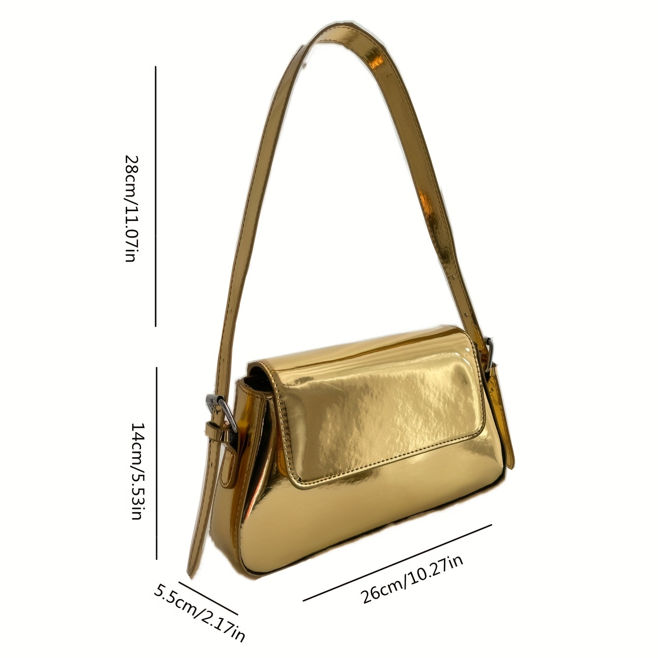 Metallic best sale shoulder bags