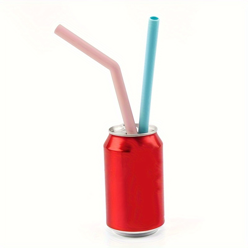 Straw Silicone Straws Reusable Drinking Straw Soft - Temu