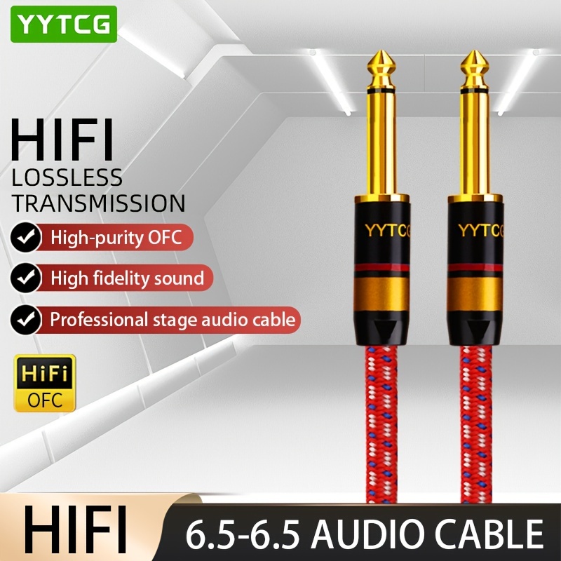 YYTCG 3.5mm To Dual 6.5mm Adaptateur Jack Audio Câble Aux - Temu