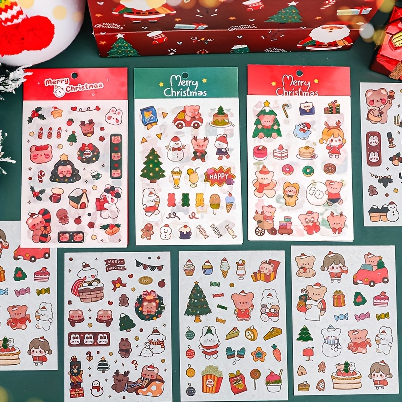 Christmas Themed Scrapbooking Stickers Diy Pre cut Stickers - Temu