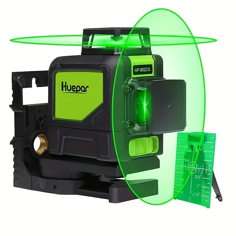 Huepar 4D Cross Line Laser Level Bluetooth & LCD Remote Control With Hard  Case