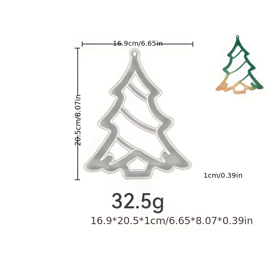 DIY Christmas Tree Silicone Candle Mold Crystal Epoxy Resin