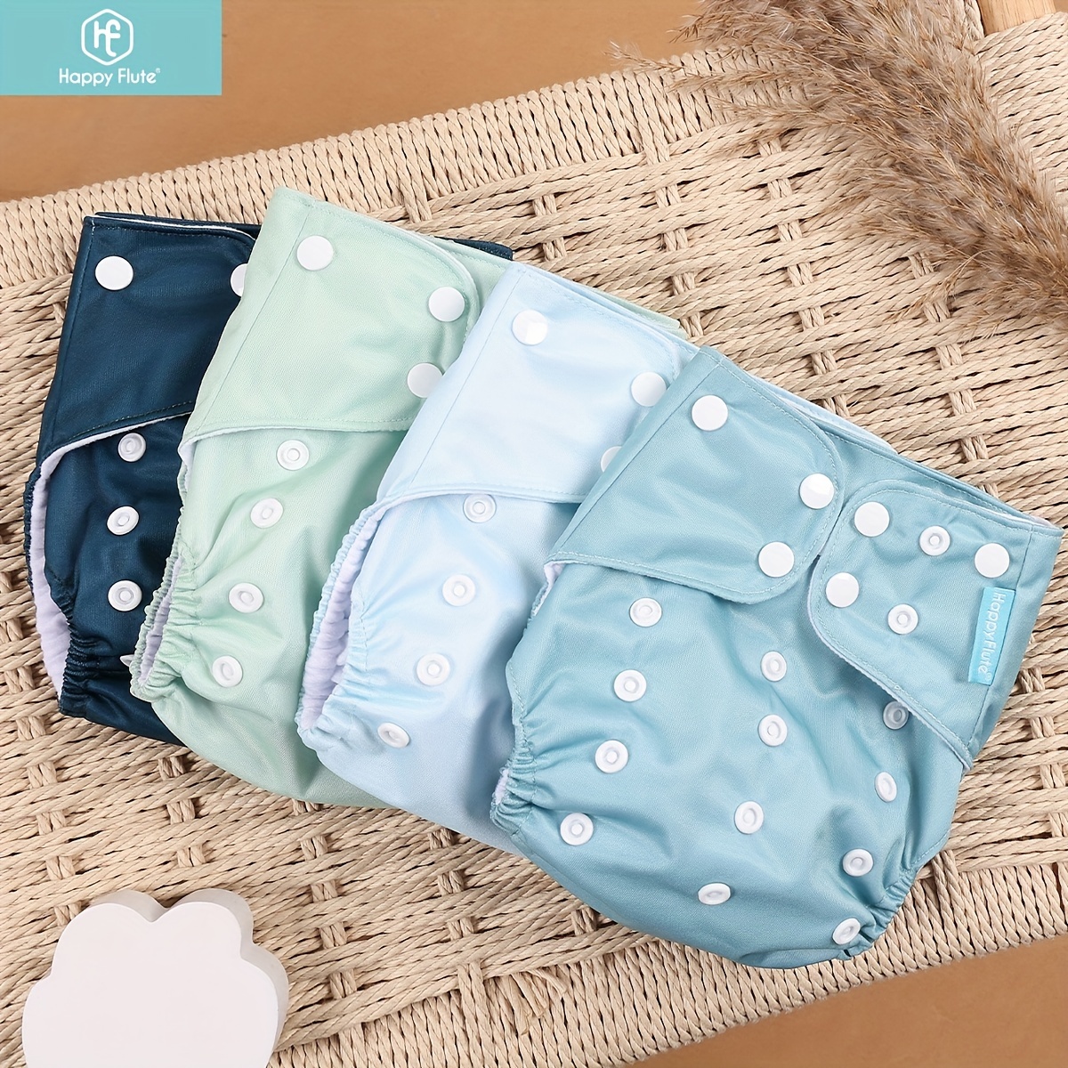 Happy-Flute Washable & Reusable Baby Diaper For Newborn