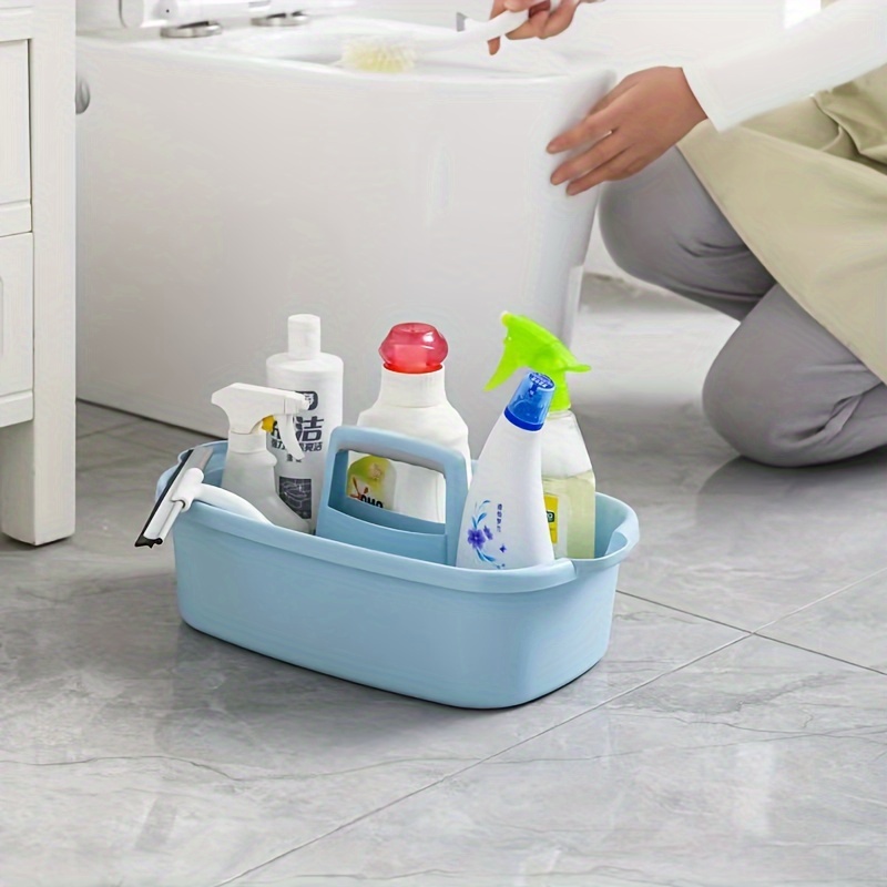 Plastic Caddy For Cleaning Supplies Products Storage - Temu