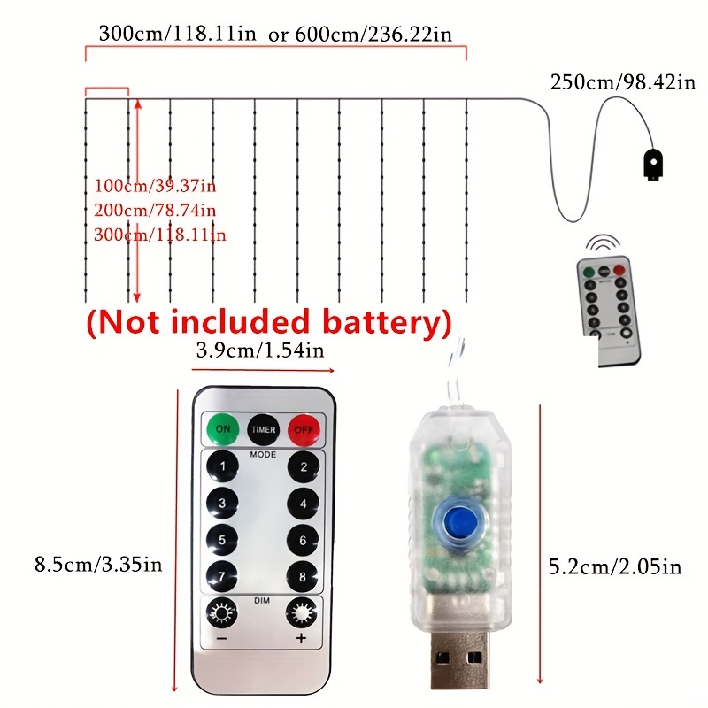 Guirlande lumineuse à LED (78,7 pouces 20 LED) Guirlande lumineuse  extérieure Joyeux anniversaire Bannière Décoration de vacances d' anniversaire Boîte à piles Guirlande lumineuse et 96 cartes de de 2024 ?  $9.99