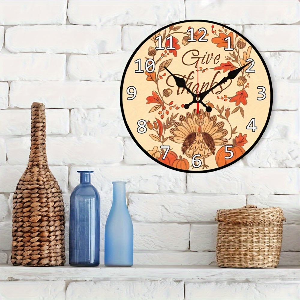 Wall Clock Non ticking Round Clocks Battery Operated For Temu Australia