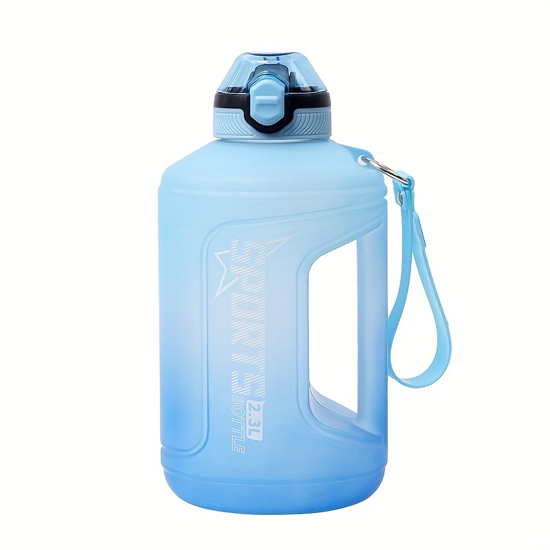 Plastic Fitness Sports Bottle, Water Bottle 2 Straw