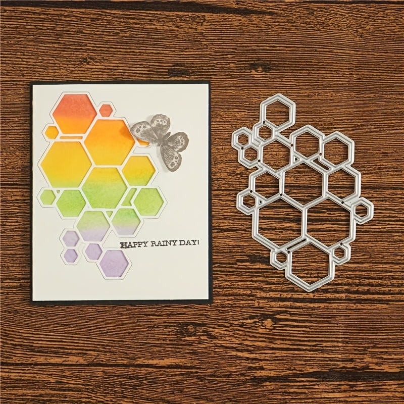 1pc Honeycomb Metal Cutting Die Stencil | Low Price | Our Store