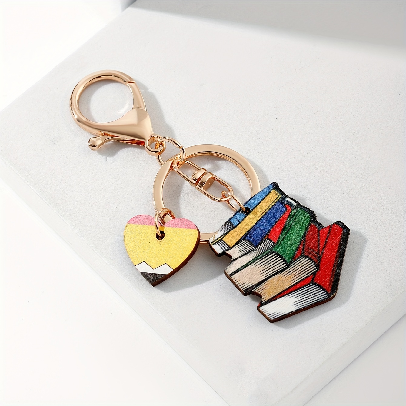 Students Keychain Golden Key Chain Ring Graduation - Temu