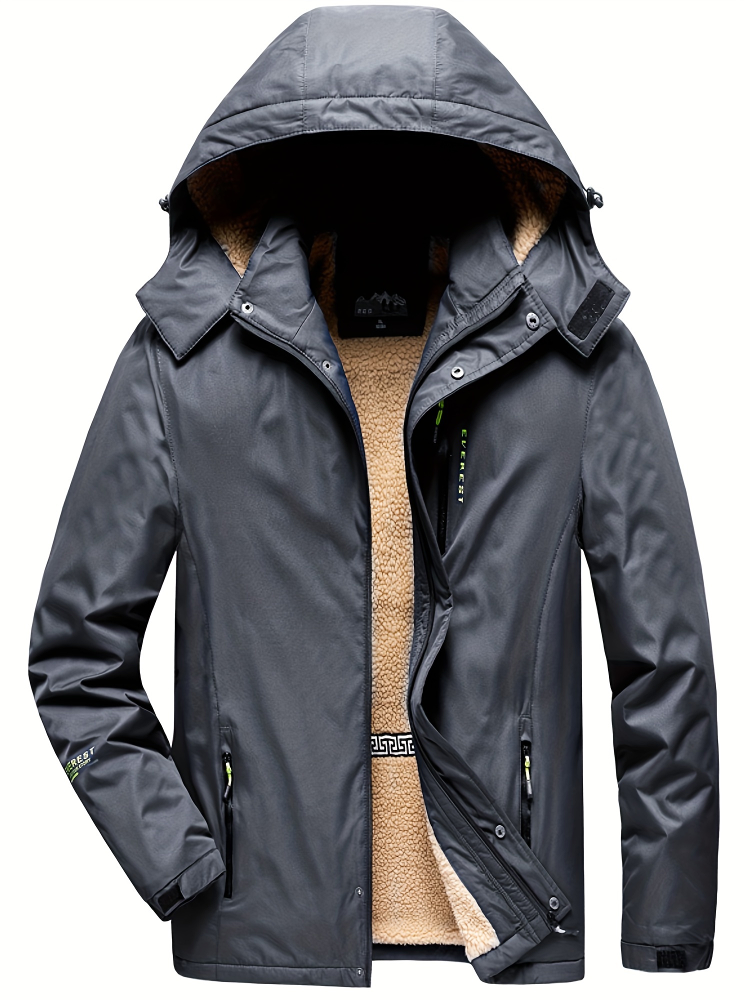 Tiukalh Chaqueta Hombre Invierno Trabajo Chaqueta Largo Casual Gruesa Forro  De Felpa Prueba De Viento Caliente Con Cremallera Chaqueta Hombre  Entretiempo Deporte: : Moda