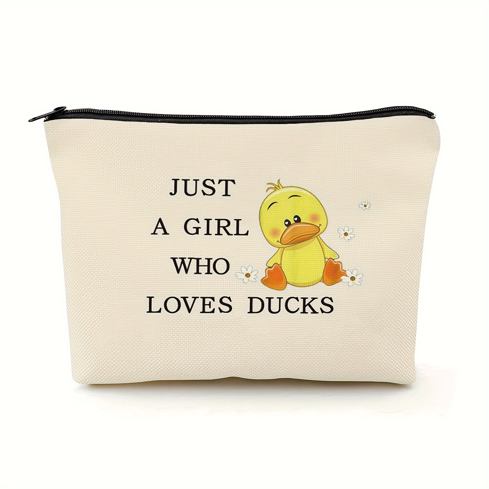 

Funny Duck Cosmetic Bag Animal Lover Gift Just A Who Loves Ducks Makeup Zipper Pouch Bag Duck Lover Gift (who Loves Ducks)