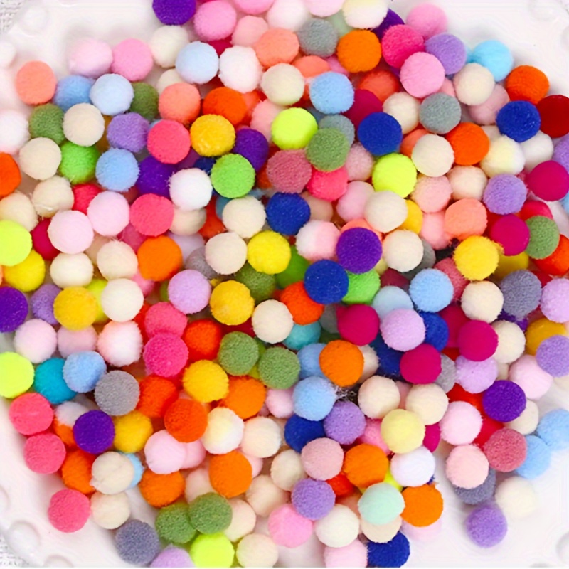 Colorful Pom Pom Balls Plush Velvet Balls For Arts And - Temu