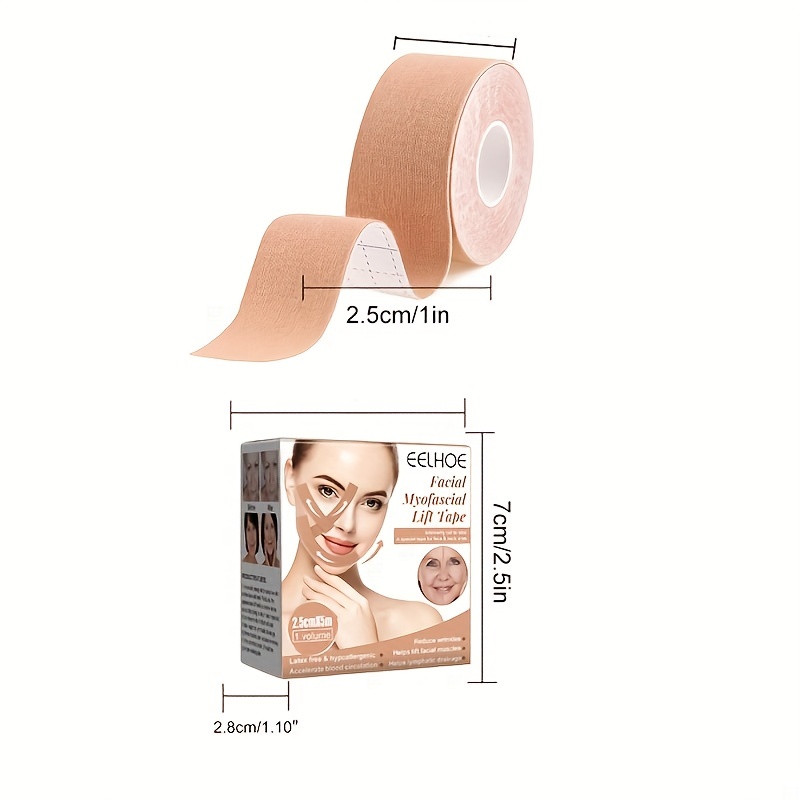 Facial Myofascial Lift Tape Face Lift Tape Face Toning Belts Anti Wrinkle  Patches Anti Freeze Stickers Neck Lift Tape Unisex For Firming and