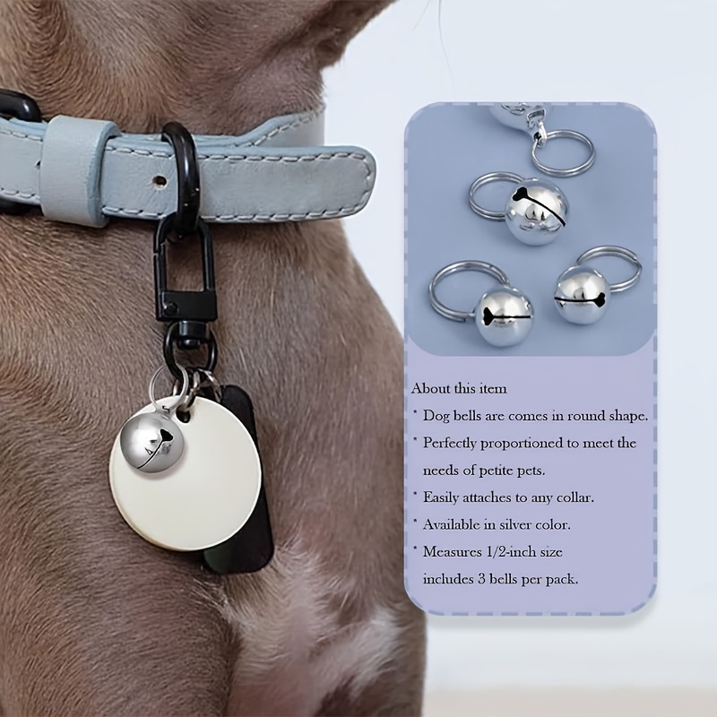 Campanello per collare per cani e gatti Accessori fai-da-te per collare 3  campan