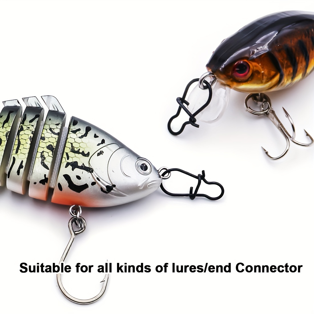 Fishing Duo-Lock Snap Stainless Steel Nice Snap Fishing Connector Quick  Change Safe Lock Freshwater Saltwater Fishing Tackle Accessories